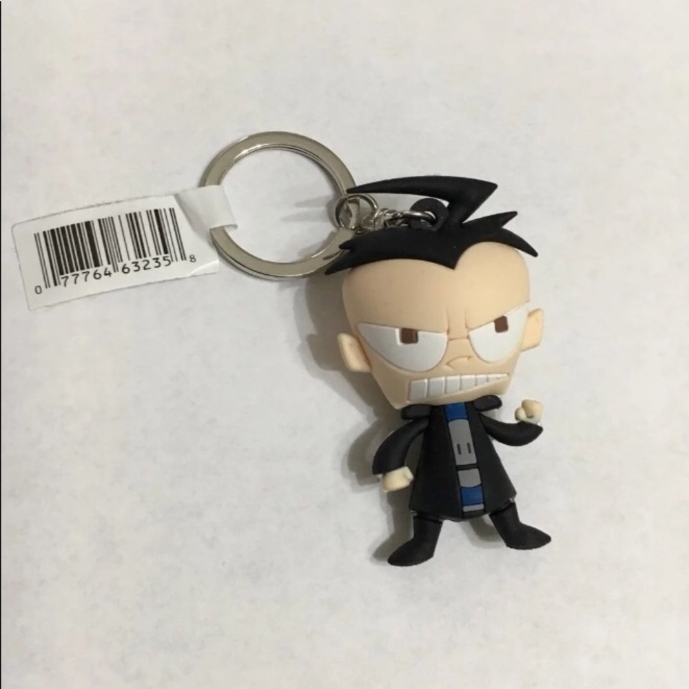 Invader Zim Dib Keychain NWT